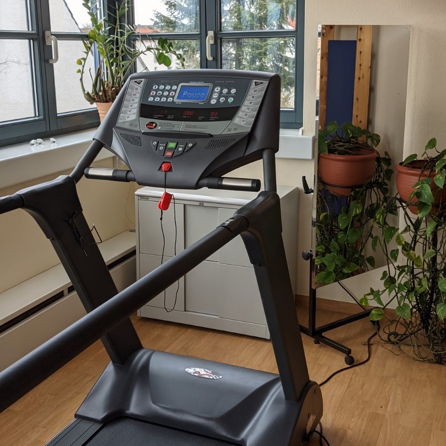 Laufband am Fenster